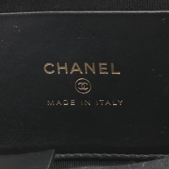 CHANEL Matelasse Chain Clutch Shoulder Bag Leather Women's Black AP4028 - Picture 5 of 10